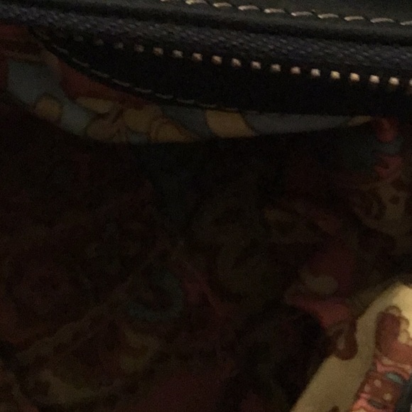 b.Makowsky  navy bag EUC - Picture 4 of 5